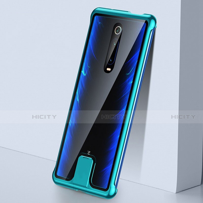 Xiaomi Redmi K20 Pro用ケース 高級感 手触り良い アルミメタル 製の金属製 360度 フルカバーバンパー 鏡面 カバー T05 Xiaomi グリーン