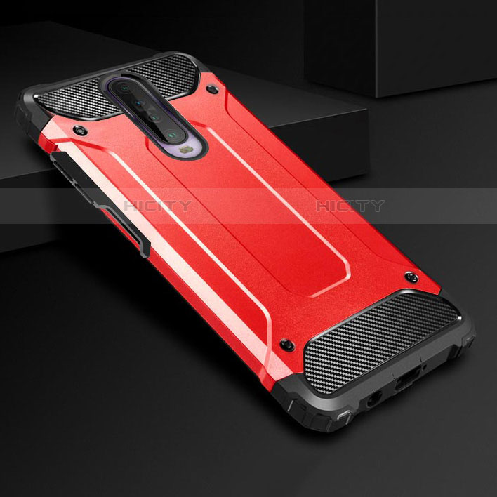 Xiaomi Redmi K30 4G用ハイブリットバンパーケース プラスチック 兼シリコーン カバー U01 Xiaomi レッド