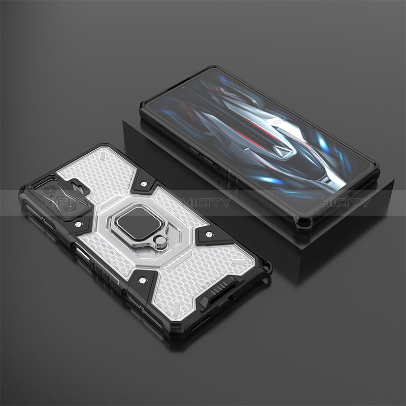 Xiaomi Redmi K50 Gaming AMG F1 5G用ハイブリットバンパーケース プラスチック アンド指輪 マグネット式 KC3 Xiaomi ホワイト