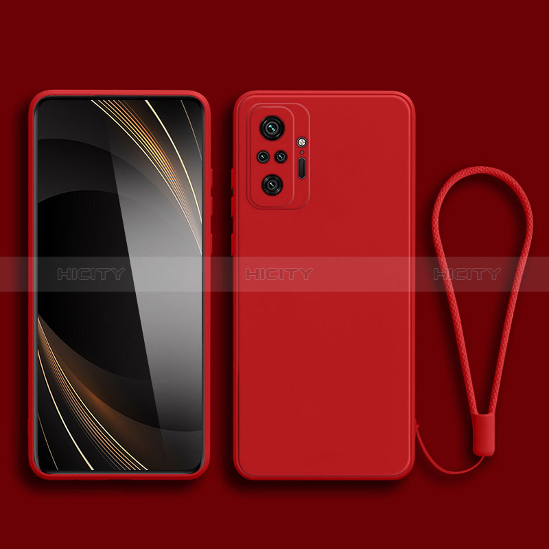 Xiaomi Redmi Note 10 4G用360度 フルカバー極薄ソフトケース シリコンケース 耐衝撃 全面保護 バンパー YK2 Xiaomi レッド