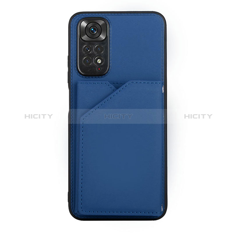 Xiaomi Redmi Note 11 4G (2022)用ケース 高級感 手触り良いレザー柄 Y01B Xiaomi ネイビー