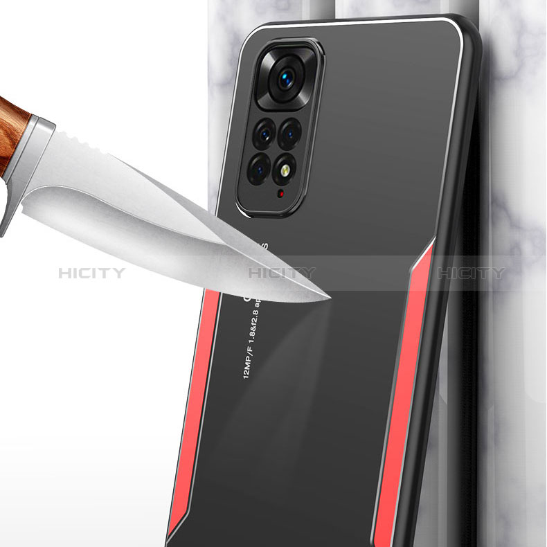 Xiaomi Redmi Note 11 4G (2022)用ケース 高級感 手触り良い アルミメタル 製の金属製 兼シリコン カバー Xiaomi 