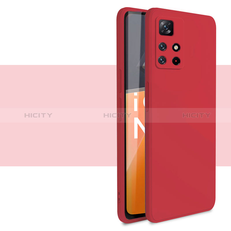 Xiaomi Redmi Note 11 5G用360度 フルカバー極薄ソフトケース シリコンケース 耐衝撃 全面保護 バンパー YK1 Xiaomi レッド