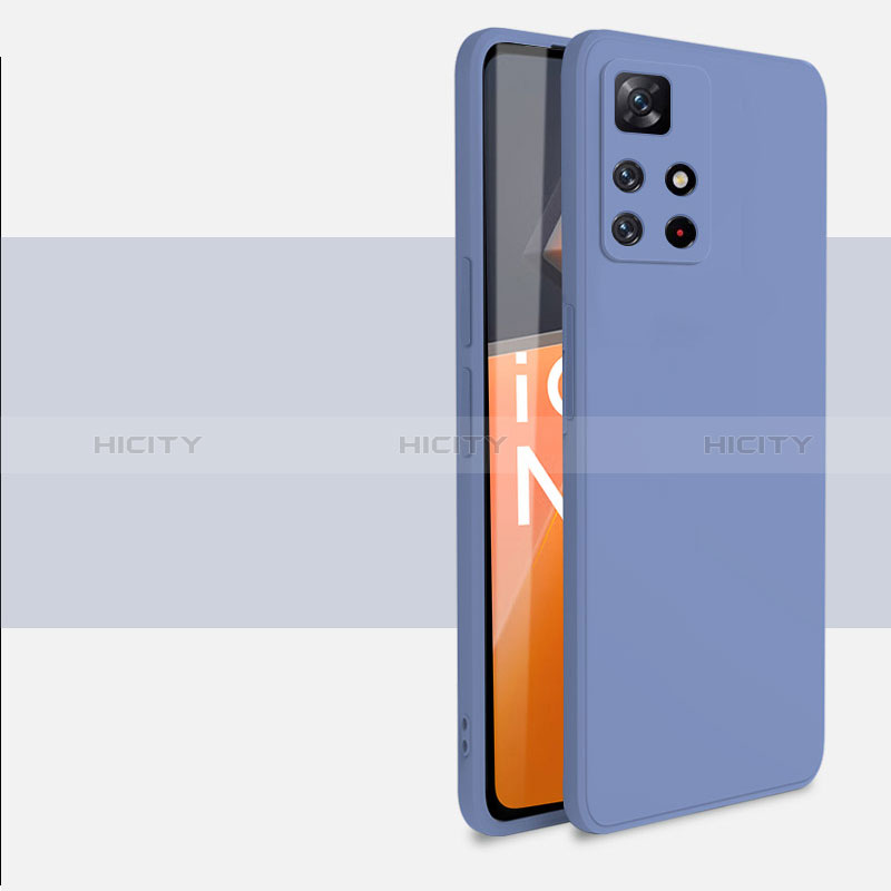 Xiaomi Redmi Note 11 5G用360度 フルカバー極薄ソフトケース シリコンケース 耐衝撃 全面保護 バンパー YK1 Xiaomi ラベンダーグレー