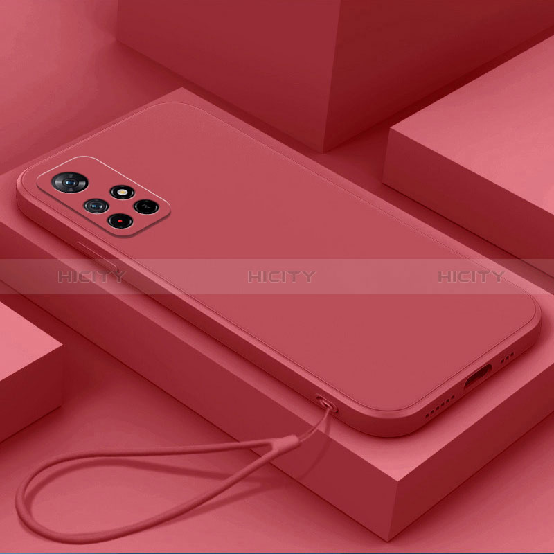 Xiaomi Redmi Note 11 5G用360度 フルカバー極薄ソフトケース シリコンケース 耐衝撃 全面保護 バンパー YK4 Xiaomi レッド