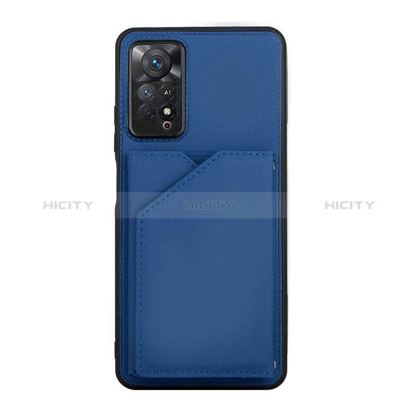 Xiaomi Redmi Note 11 Pro 4G用ケース 高級感 手触り良いレザー柄 Y01B Xiaomi ネイビー