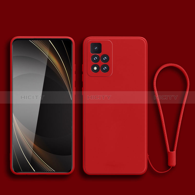 Xiaomi Redmi Note 11 Pro+ Plus 5G用360度 フルカバー極薄ソフトケース シリコンケース 耐衝撃 全面保護 バンパー YK3 Xiaomi レッド