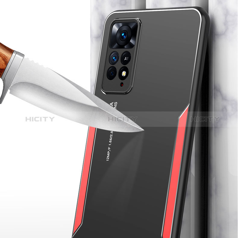 Xiaomi Redmi Note 11E Pro 5G用ケース 高級感 手触り良い アルミメタル 製の金属製 兼シリコン カバー Xiaomi 