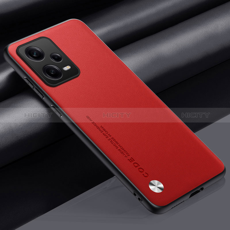 Xiaomi Redmi Note 12 5G用ケース 高級感 手触り良いレザー柄 S01 Xiaomi レッド