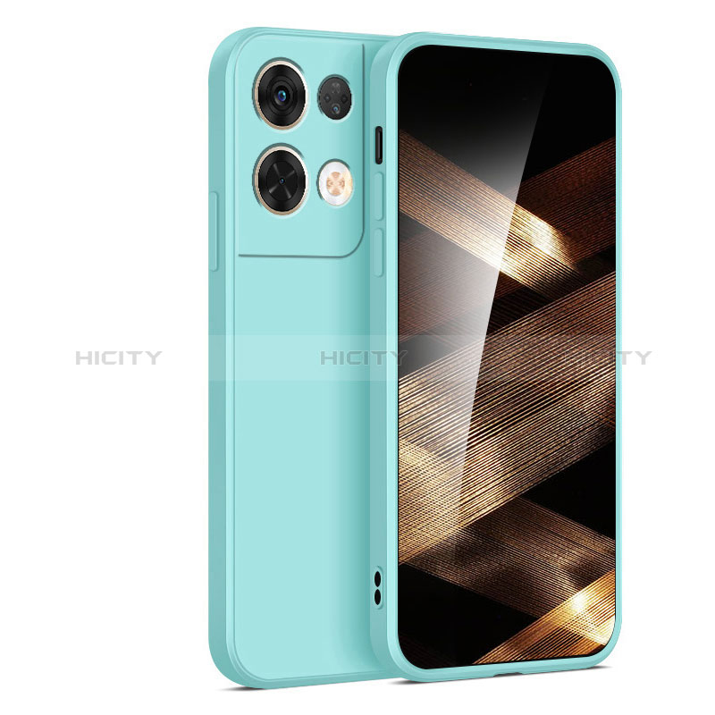 Xiaomi Redmi Note 13 5G用360度 フルカバー極薄ソフトケース シリコンケース 耐衝撃 全面保護 バンパー YK3 Xiaomi シアン