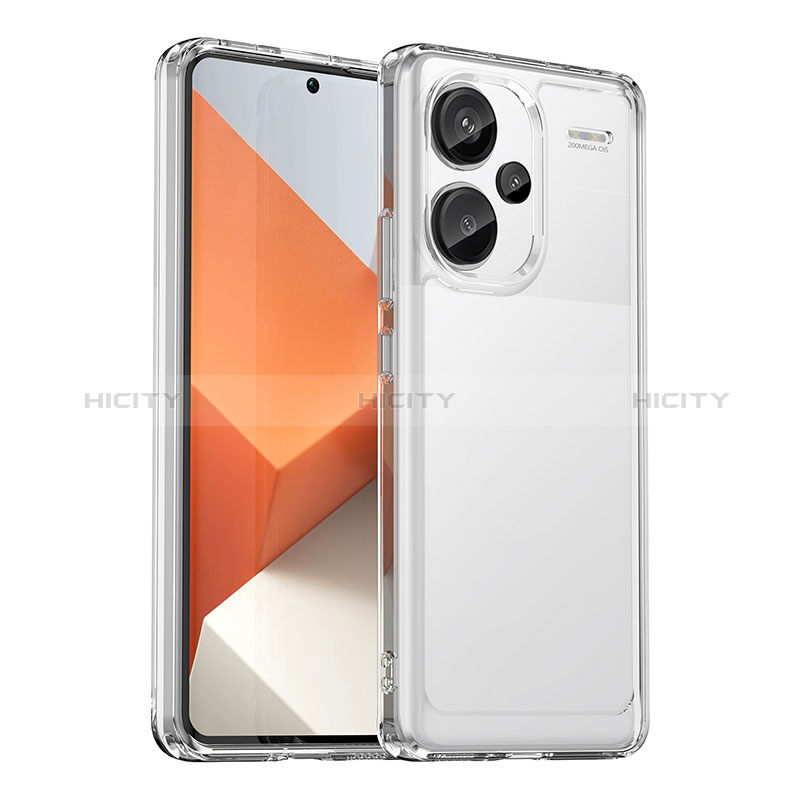 Xiaomi Redmi Note 13 Pro+ Plus 5G用ハイブリットバンパーケース クリア透明 プラスチック カバー J02S Xiaomi 