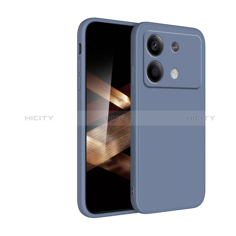 Xiaomi Redmi Note 13R Pro 5G用360度 フルカバー極薄ソフトケース シリコンケース 耐衝撃 全面保護 バンパー YK2 Xiaomi ラベンダーグレー