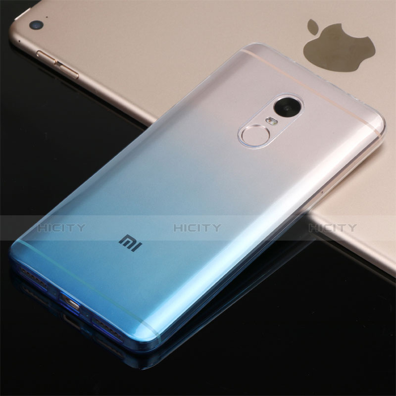 Xiaomi Redmi Note 4 Standard Edition用極薄ソフトケース グラデーション 勾配色 クリア透明 G01 Xiaomi ネイビー