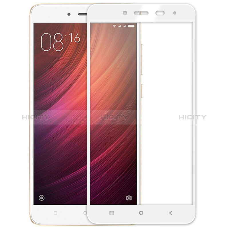 Xiaomi Redmi Note 4 Standard Edition用強化ガラス フル液晶保護フィルム F02 Xiaomi ホワイト