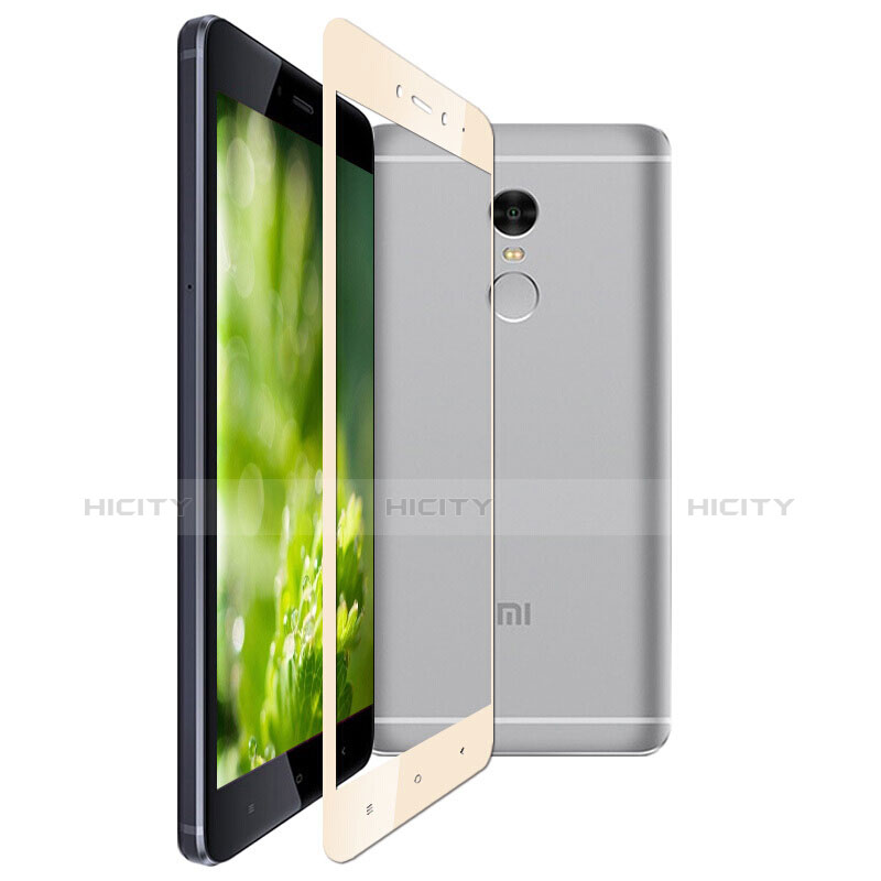 Xiaomi Redmi Note 4 Standard Edition用強化ガラス フル液晶保護フィルム F03 Xiaomi ゴールド