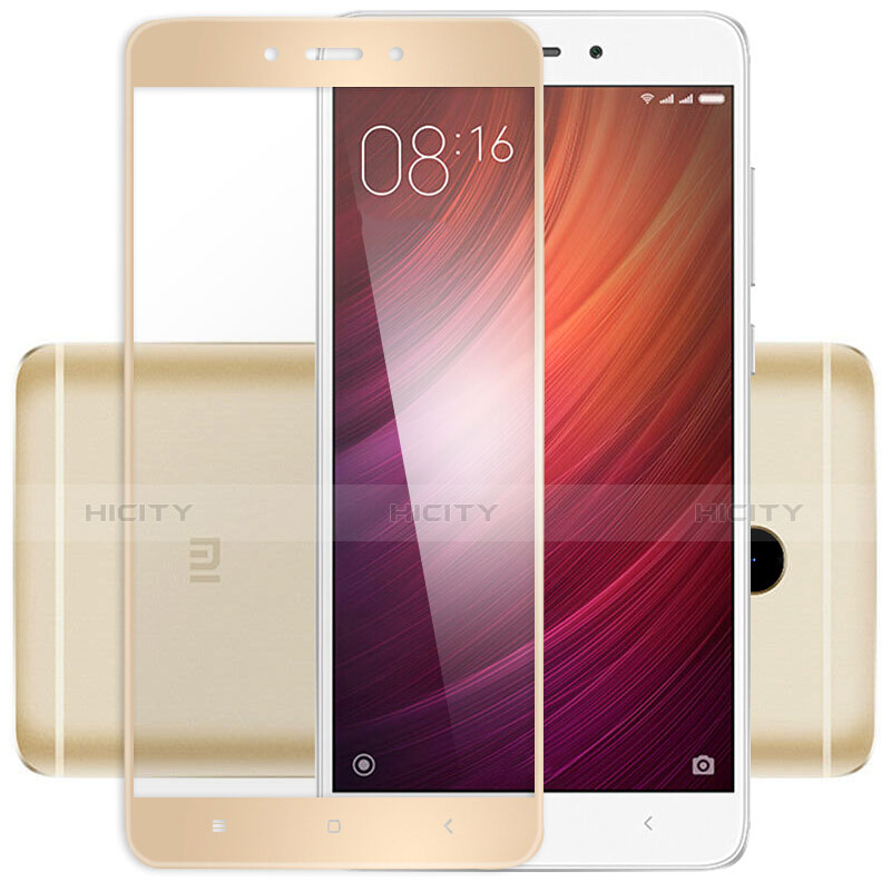 Xiaomi Redmi Note 4X用強化ガラス フル液晶保護フィルム Xiaomi ゴールド