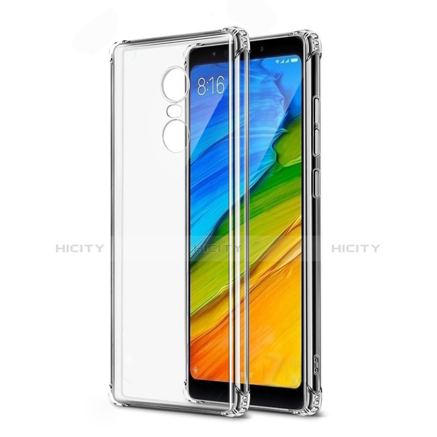 Xiaomi Redmi Note 5 Indian Version用極薄ソフトケース シリコンケース 耐衝撃 全面保護 クリア透明 T04 Xiaomi クリア