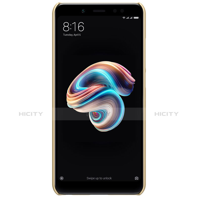 Xiaomi Redmi Note 5 Pro用ハードケース プラスチック メッシュ デザイン Xiaomi ゴールド