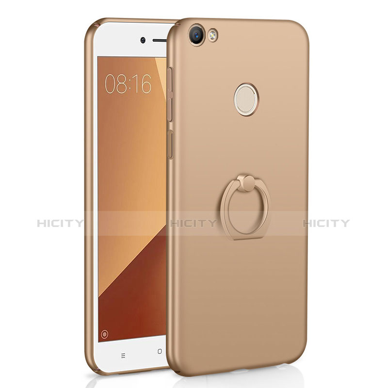 Xiaomi Redmi Note 5A High Edition用ハードケース プラスチック 質感もマット アンド指輪 A01 Xiaomi ゴールド