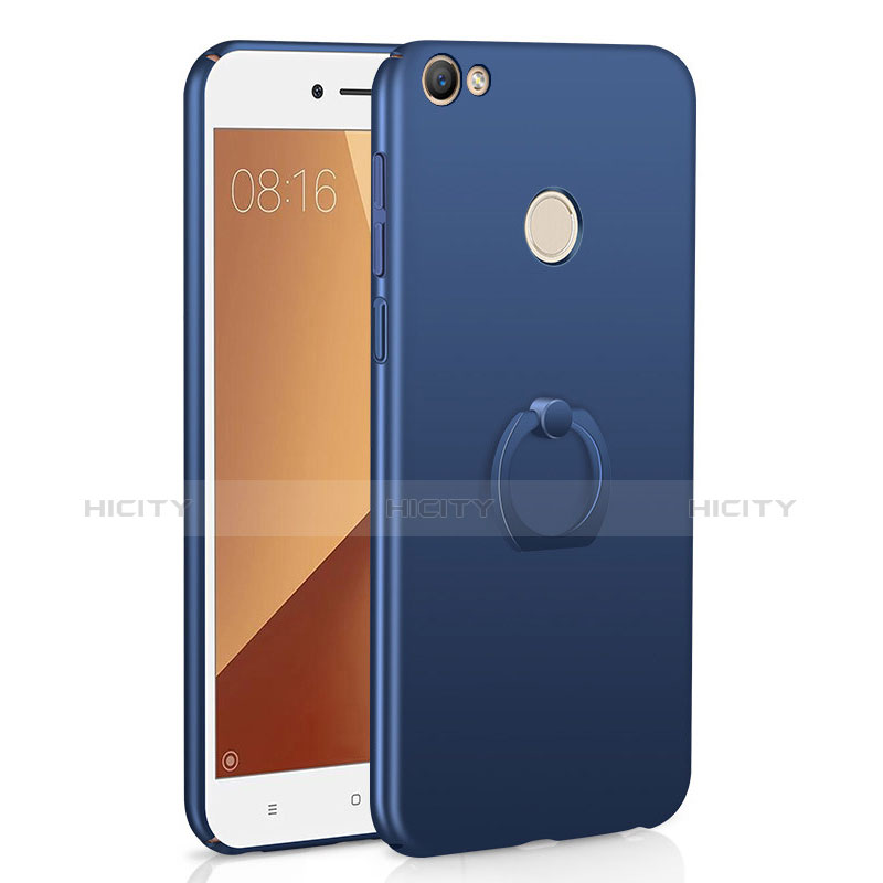 Xiaomi Redmi Note 5A High Edition用ハードケース プラスチック 質感もマット アンド指輪 A01 Xiaomi ネイビー