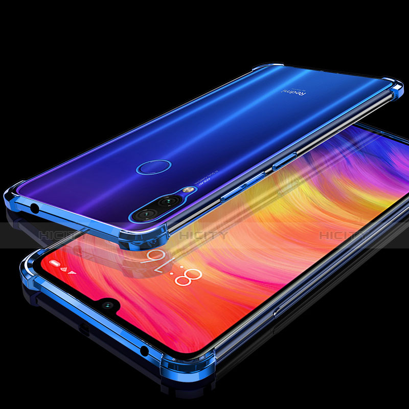 Xiaomi Redmi Note 7用極薄ソフトケース シリコンケース 耐衝撃 全面保護 クリア透明 H01 Xiaomi ネイビー