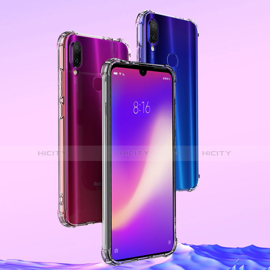 Xiaomi Redmi Note 7用極薄ソフトケース シリコンケース 耐衝撃 全面保護 クリア透明 T10 Xiaomi クリア