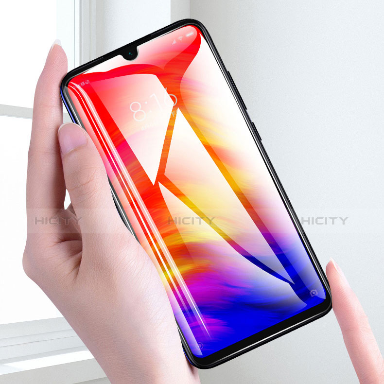 Xiaomi Redmi Note 7用強化ガラス フル液晶保護フィルム F02 Xiaomi ブラック