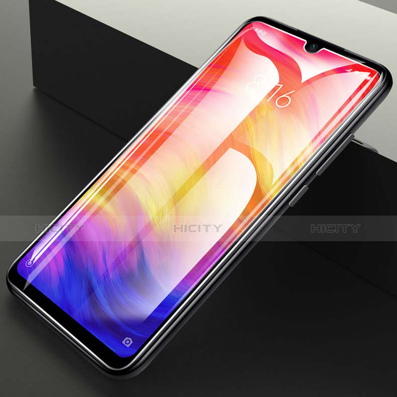 Xiaomi Redmi Note 7用強化ガラス フル液晶保護フィルム F02 Xiaomi ブラック