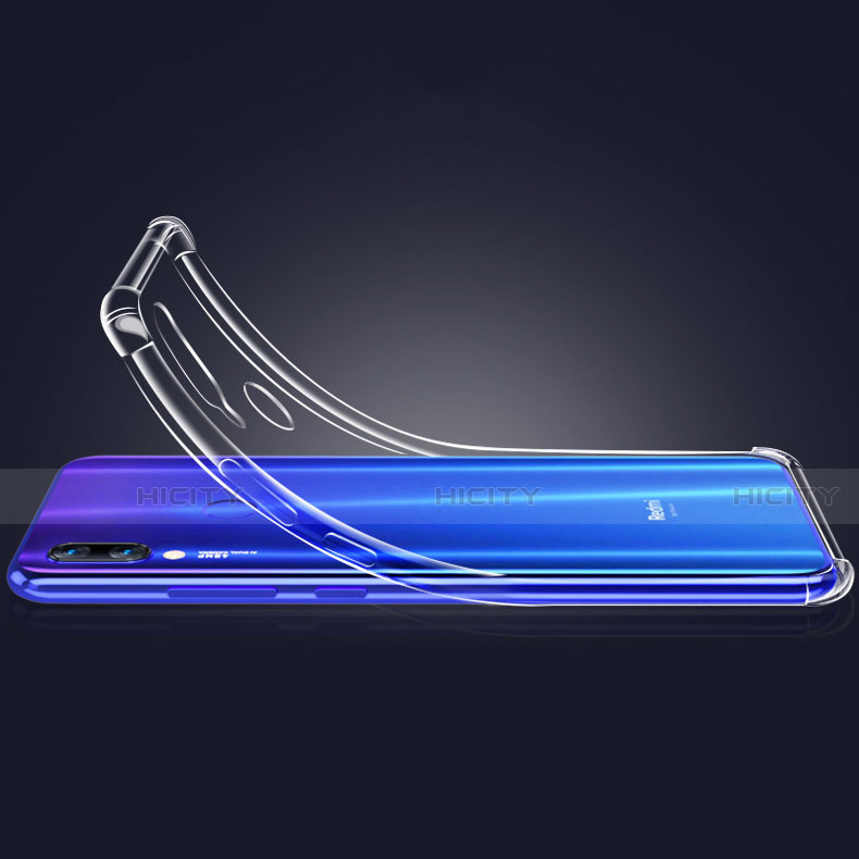 Xiaomi Redmi Note 7 Pro用極薄ソフトケース シリコンケース 耐衝撃 全面保護 クリア透明 T03 Xiaomi クリア