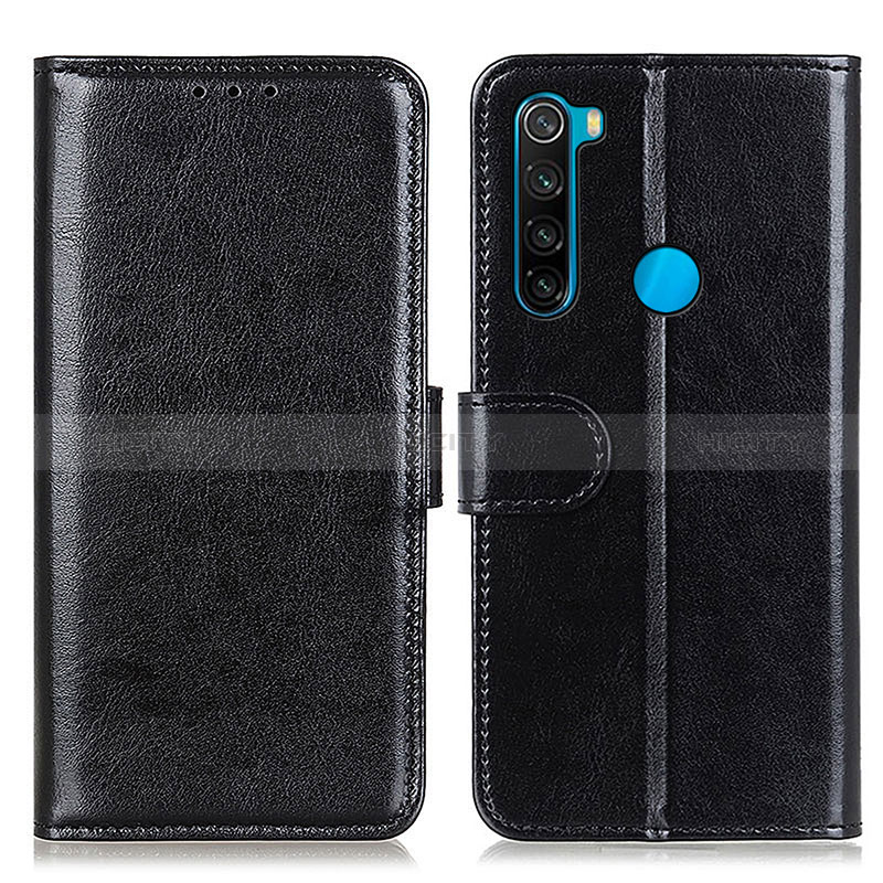 Xiaomi Redmi Note 8 (2021)用手帳型 レザーケース スタンド カバー M07L Xiaomi ブラック