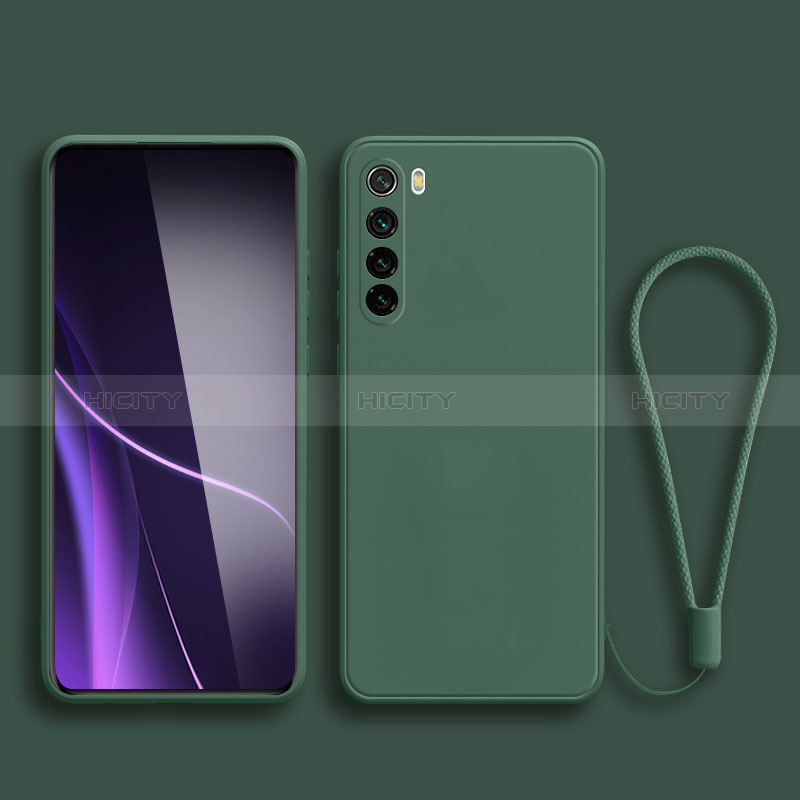 Xiaomi Redmi Note 8 (2021)用360度 フルカバー極薄ソフトケース シリコンケース 耐衝撃 全面保護 バンパー YK3 Xiaomi モスグリー