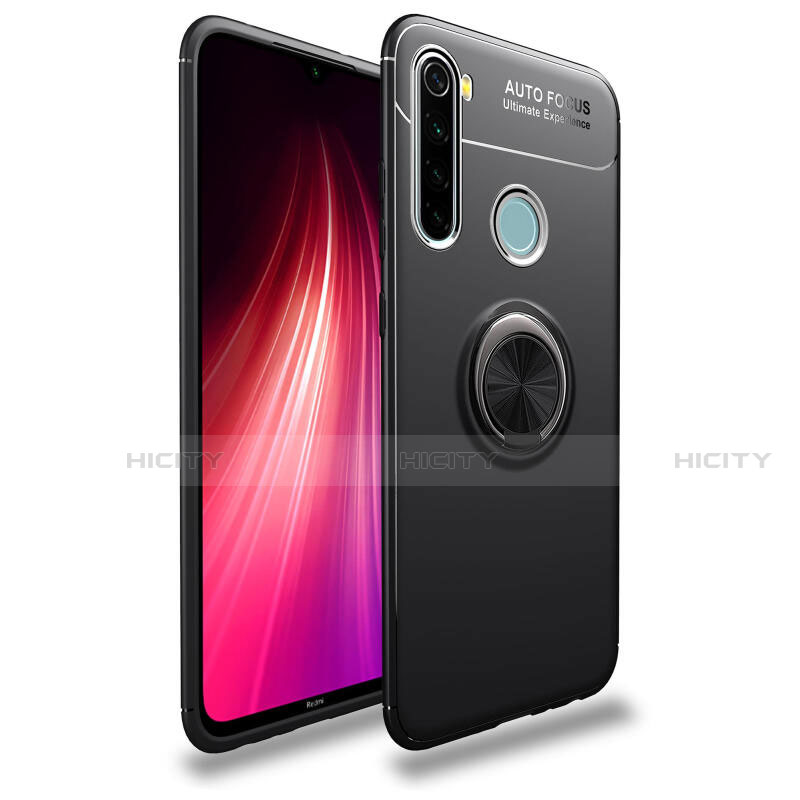 Xiaomi Redmi Note 8 (2021)用極薄ソフトケース シリコンケース 耐衝撃 全面保護 アンド指輪 マグネット式 バンパー T02 Xiaomi 