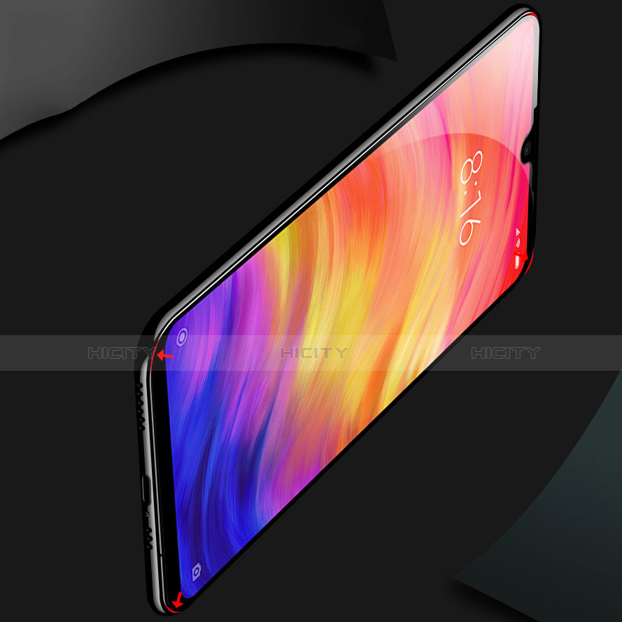 Xiaomi Redmi Note 8 (2021)用強化ガラス フル液晶保護フィルム F04 Xiaomi ブラック