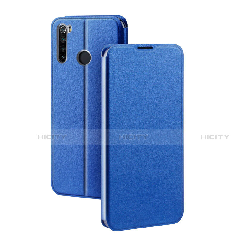 Xiaomi Redmi Note 8用手帳型 レザーケース スタンド カバー T01 Xiaomi ネイビー