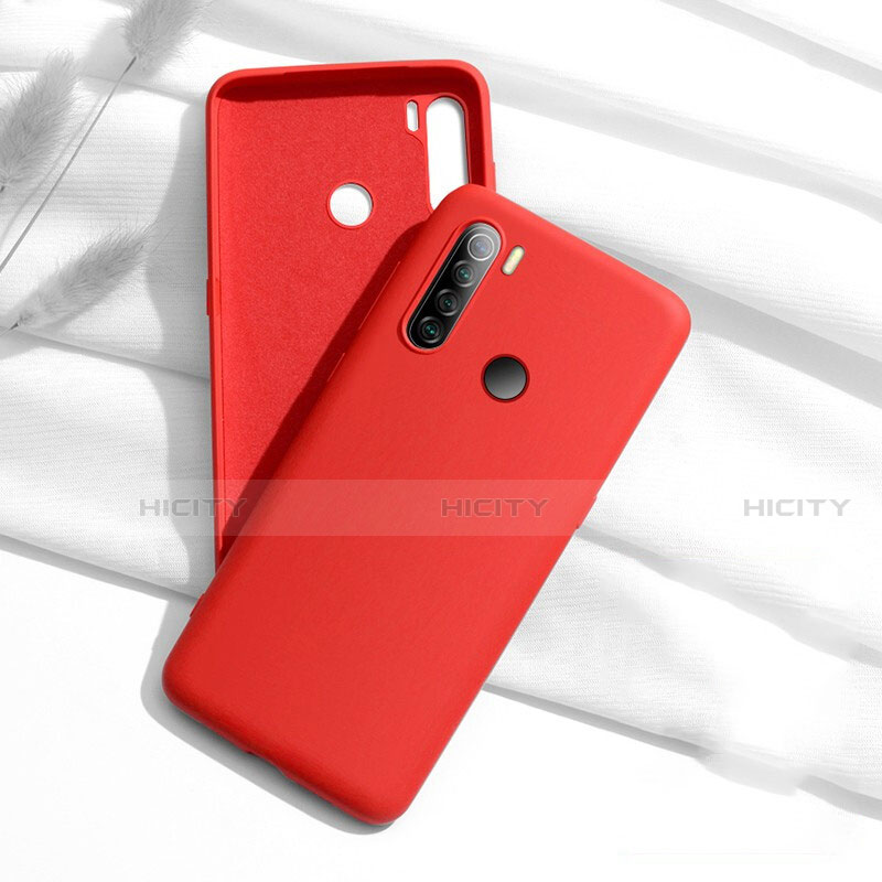 Xiaomi Redmi Note 8用360度 フルカバー極薄ソフトケース シリコンケース 耐衝撃 全面保護 バンパー C02 Xiaomi レッド