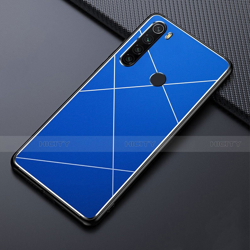 Xiaomi Redmi Note 8用ケース 高級感 手触り良い アルミメタル 製の金属製 カバー T03 Xiaomi ネイビー