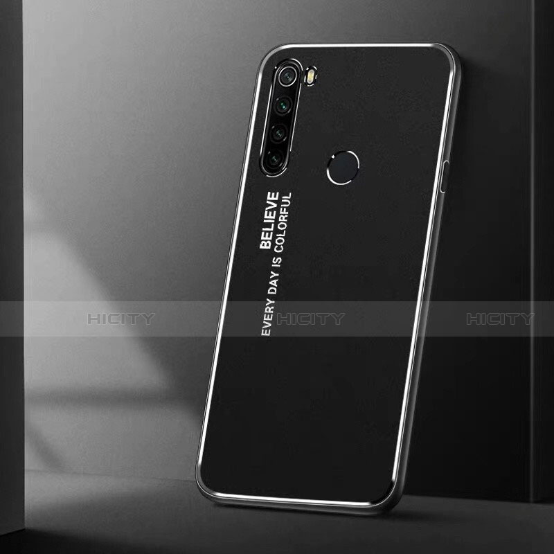 Xiaomi Redmi Note 8用ケース 高級感 手触り良い アルミメタル 製の金属製 カバー T01 Xiaomi ブラック