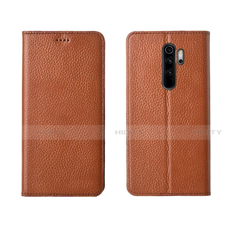 Xiaomi Redmi Note 8 Pro用手帳型 レザーケース スタンド カバー T08 Xiaomi オレンジ