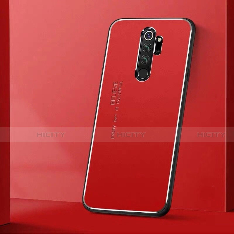 Xiaomi Redmi Note 8 Pro用ケース 高級感 手触り良い アルミメタル 製の金属製 カバー T01 Xiaomi レッド