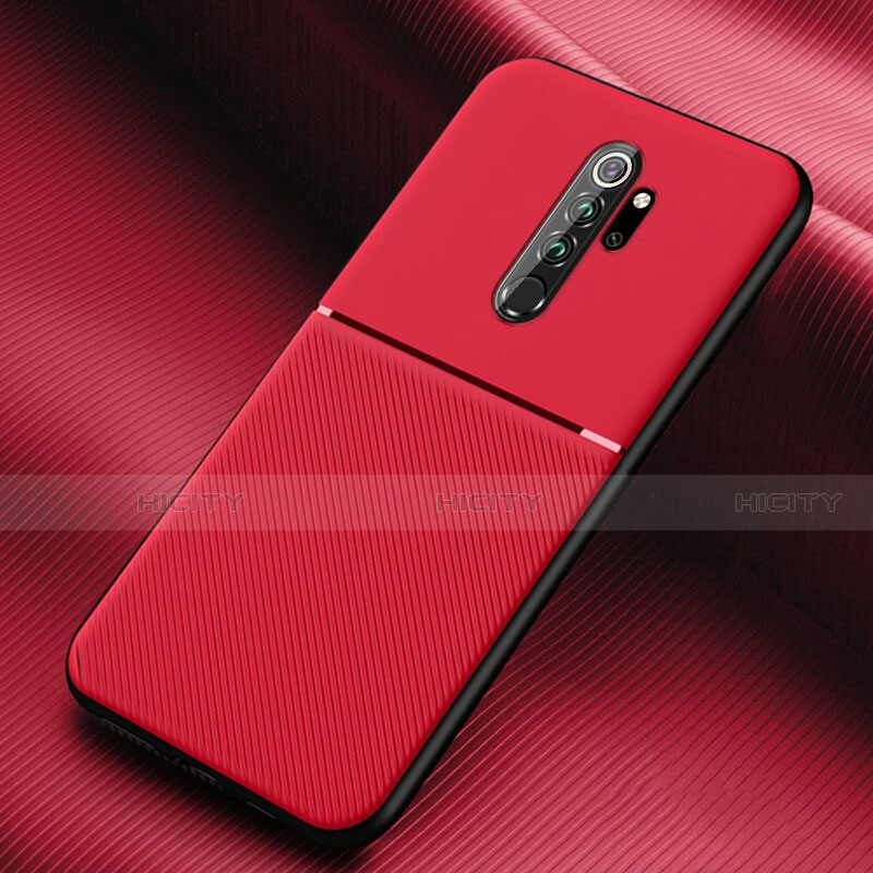 Xiaomi Redmi Note 8 Pro用360度 フルカバー極薄ソフトケース シリコンケース 耐衝撃 全面保護 バンパー C04 Xiaomi レッド