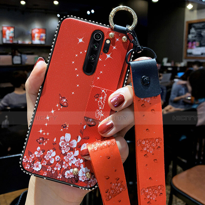 Xiaomi Redmi Note 8 Pro用シリコンケース ソフトタッチラバー 花 カバー K01 Xiaomi 