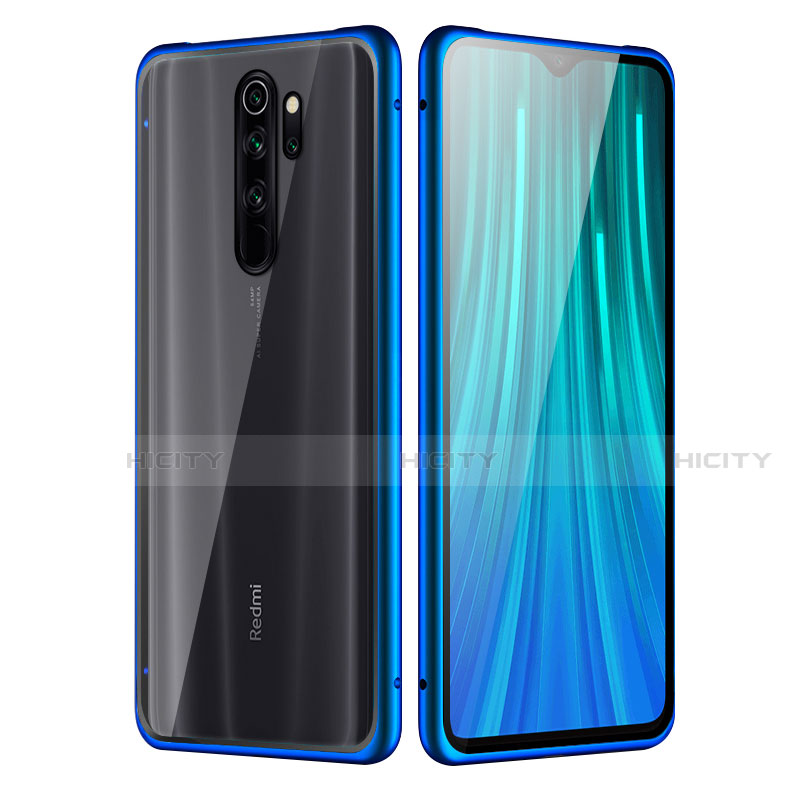 Xiaomi Redmi Note 8 Pro用ケース 高級感 手触り良い アルミメタル 製の金属製 360度 フルカバーバンパー 鏡面 カバー T02 Xiaomi 