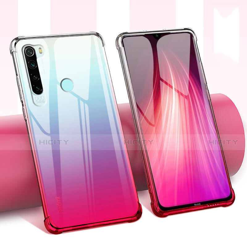 Xiaomi Redmi Note 8T用極薄ソフトケース シリコンケース 耐衝撃 全面保護 クリア透明 花 Xiaomi 