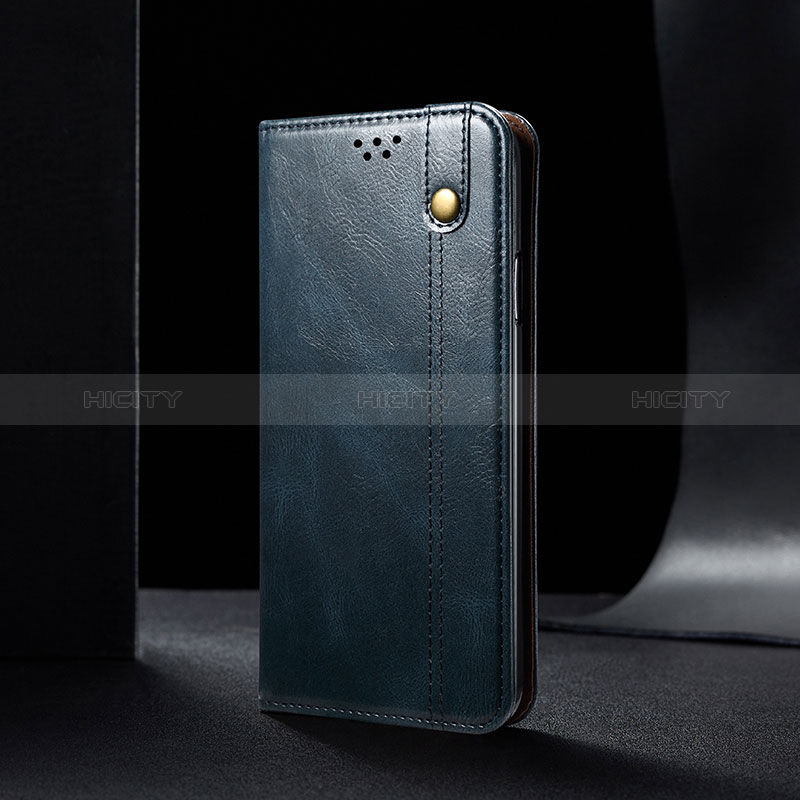 Xiaomi Redmi Note 9 4G用手帳型 レザーケース スタンド カバー B02S Xiaomi ネイビー