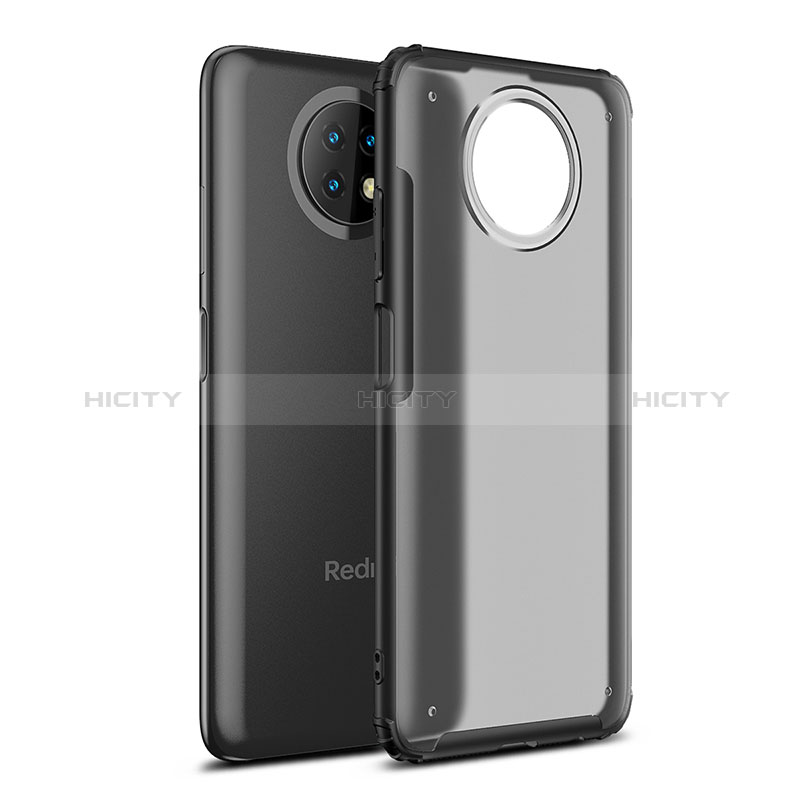 Xiaomi Redmi Note 9 5G用ハイブリットバンパーケース クリア透明 プラスチック カバー WL1 Xiaomi ブラック