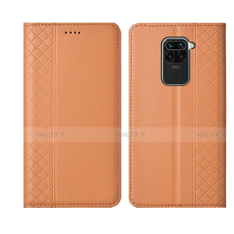 Xiaomi Redmi Note 9用手帳型 レザーケース スタンド カバー T01 Xiaomi オレンジ