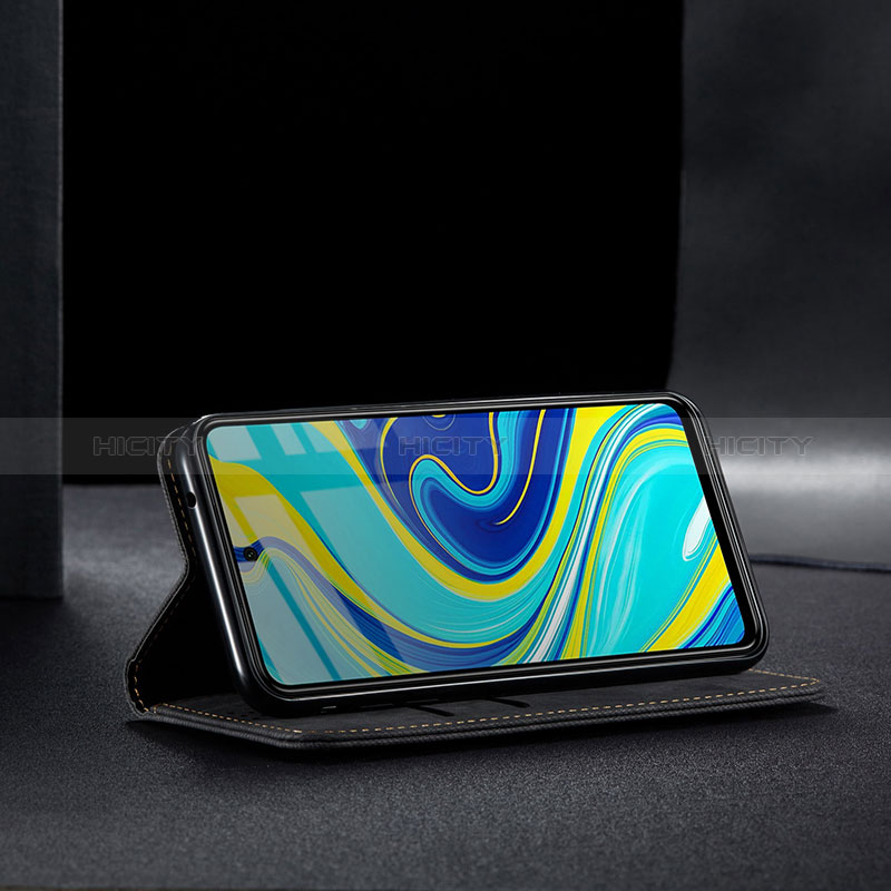 Xiaomi Redmi Note 9 Pro用手帳型 布 スタンド B02S Xiaomi 