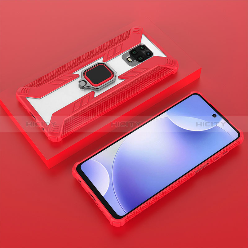 Xiaomi Redmi Note 9 Pro Max用ハイブリットバンパーケース プラスチック アンド指輪 マグネット式 KC6 Xiaomi 