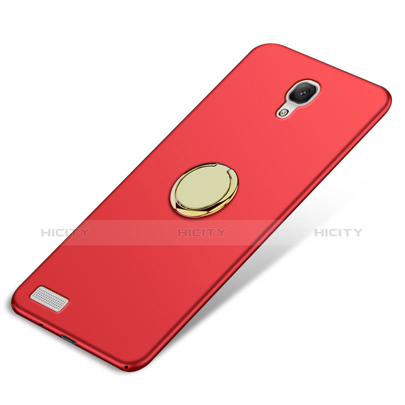 Xiaomi Redmi Note Prime用ハードケース プラスチック 質感もマット アンド指輪 Xiaomi レッド